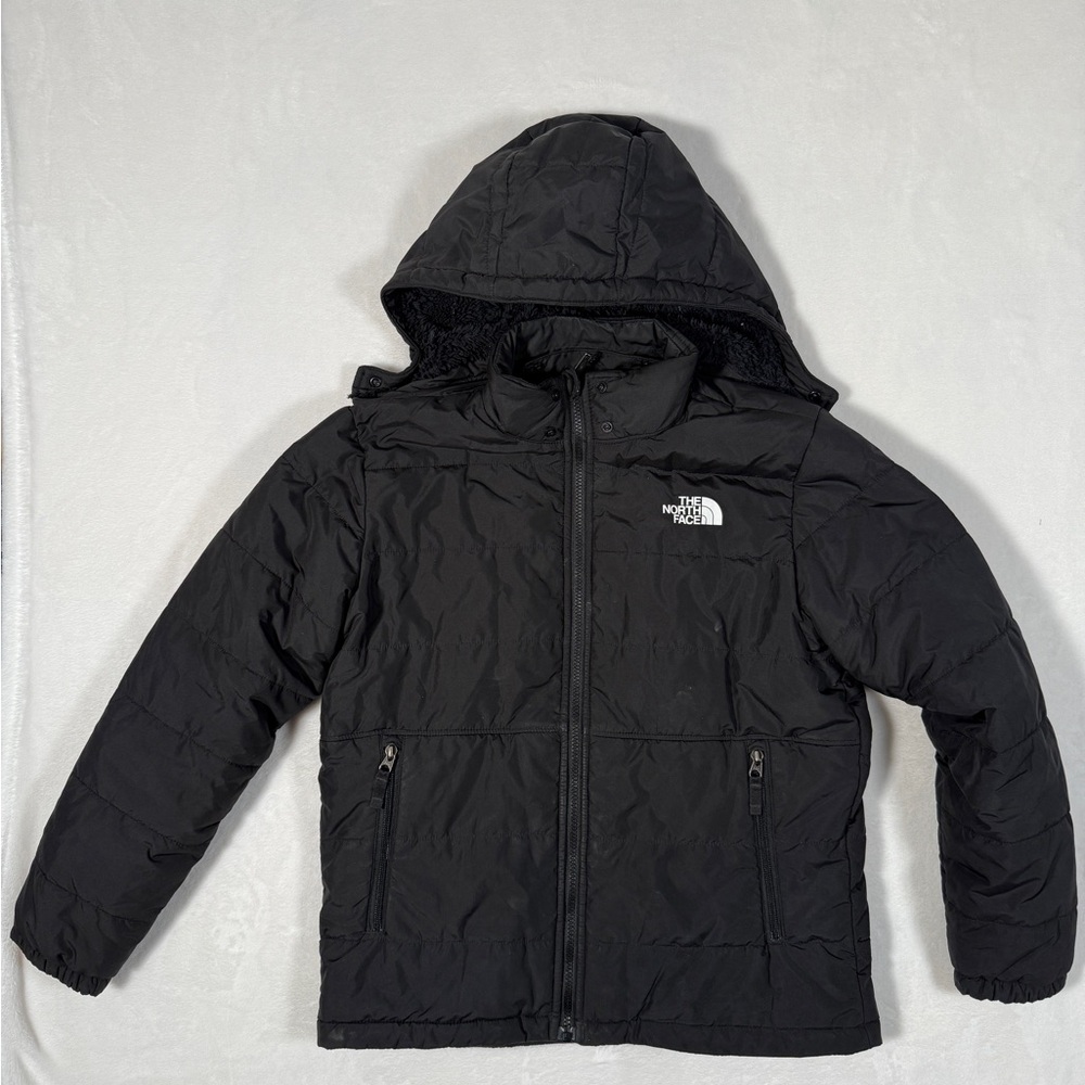 The North Face Black Kids reversible Insulated Jacket very warm